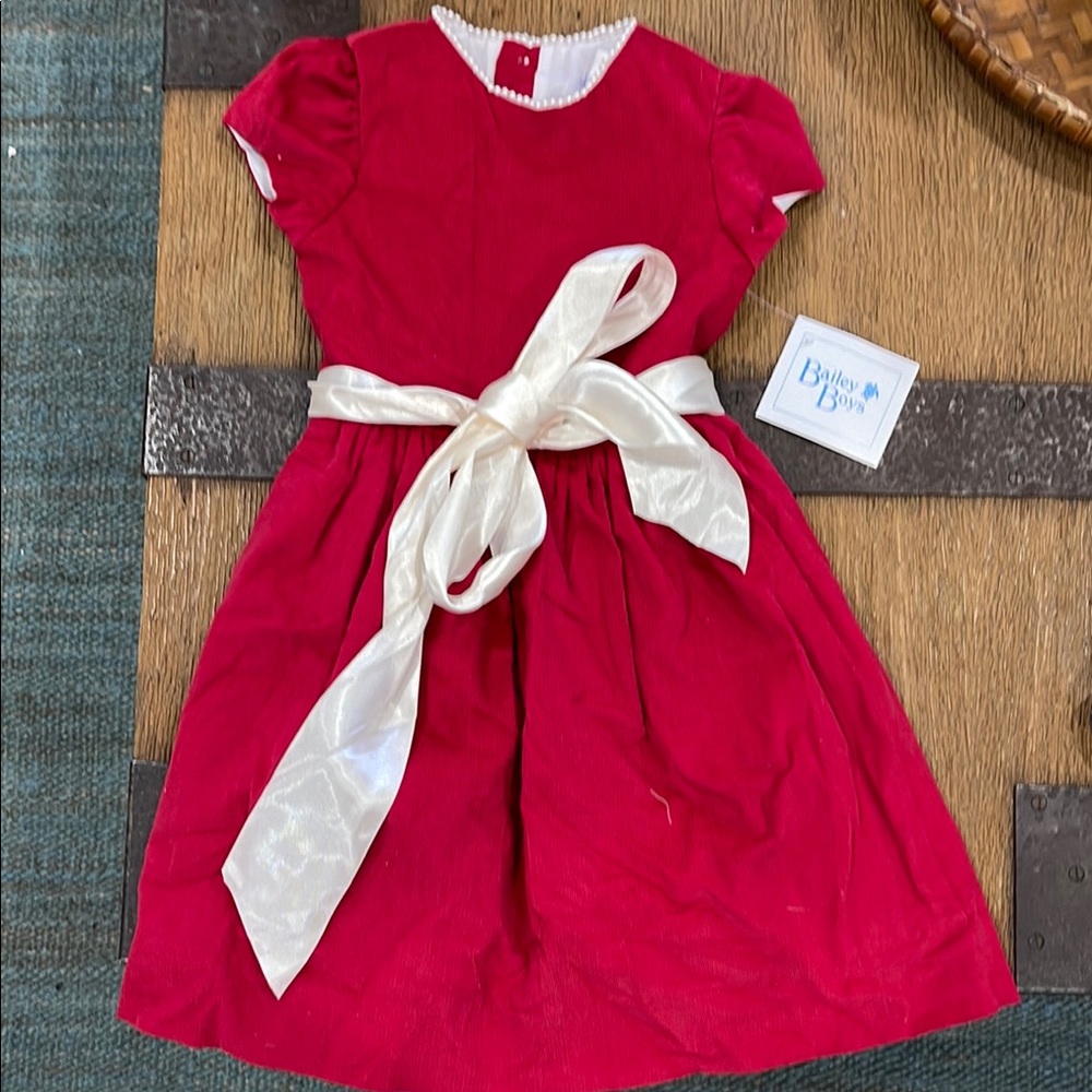 Bally Red and White Puff Sleeve Sundress